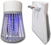 Socket Mosquito Lamp, UV Light Fly Mosquito Trap Racket, Plug In Mosquito Killer Device, Electric Mosquito Trap Lamp, Multipurpose Powered Electronic Bug Zappers